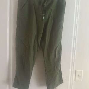 J. Crew Women's Olive Straight Leg Pants